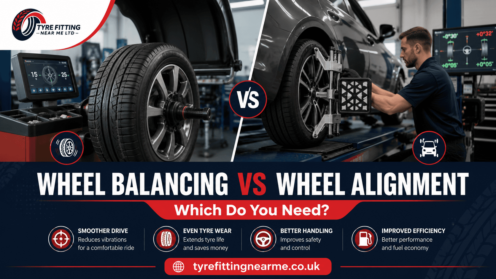Wheel balancing vs wheel alignment