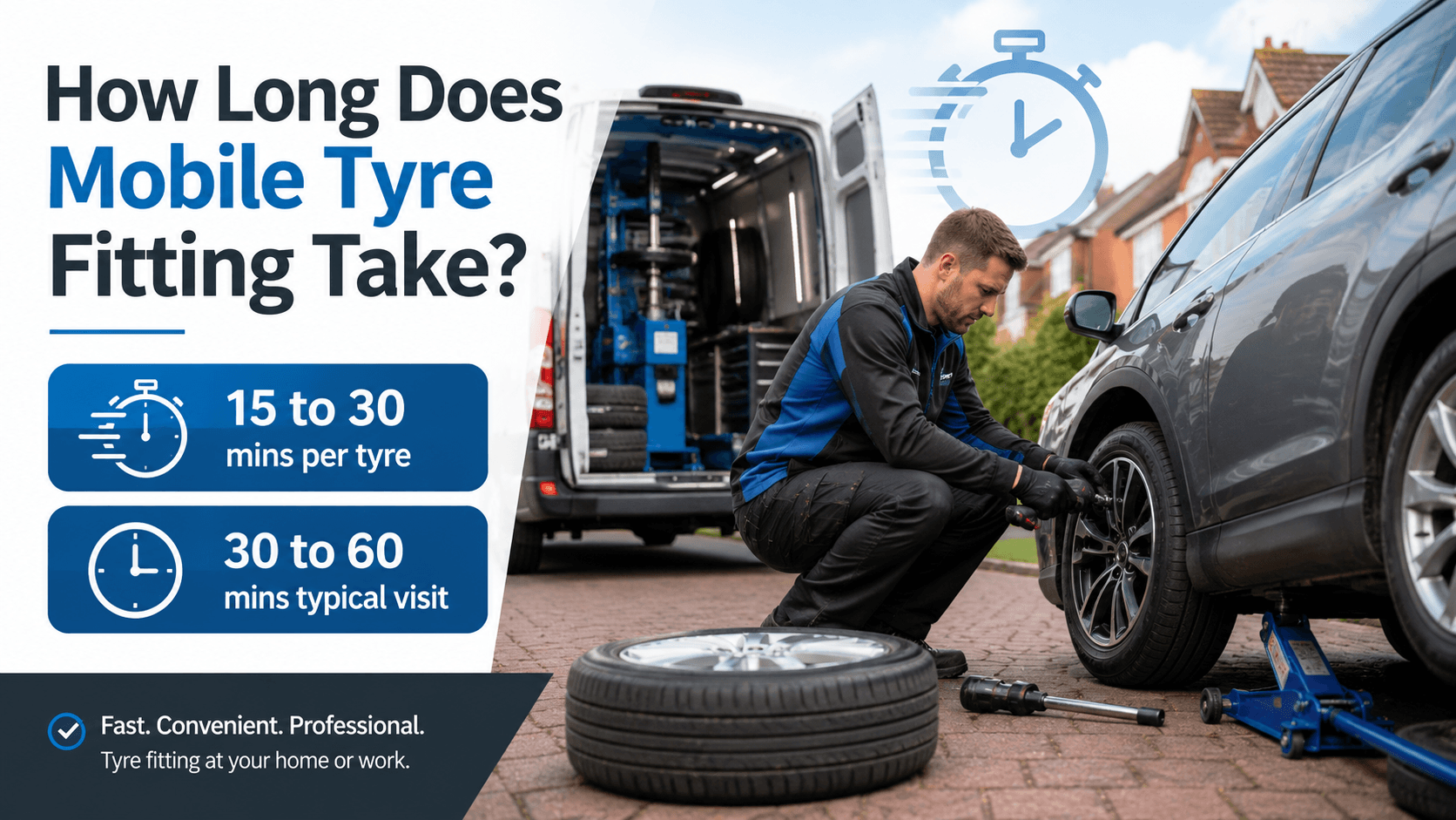 How long does mobile tyre fitting take