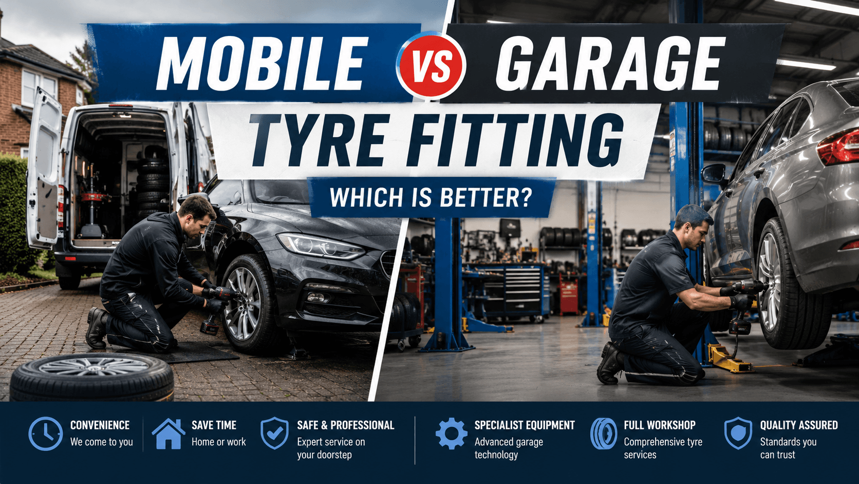 Mobile vs garage tyre fitting